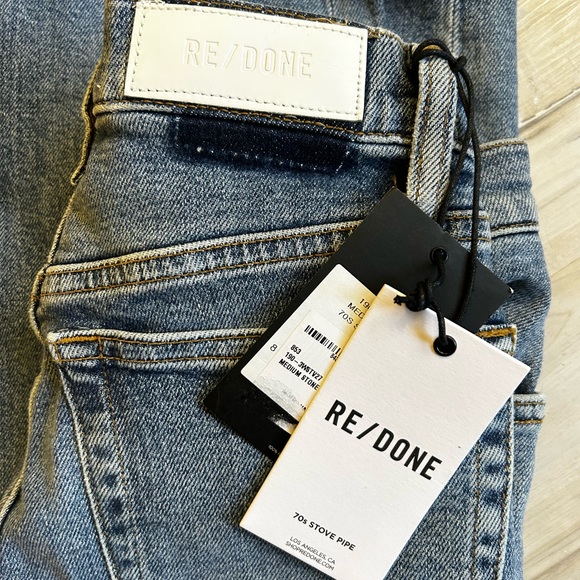 Re/Done Redone High Rise Jeans NWT Size 23 - Picture 4 of 7